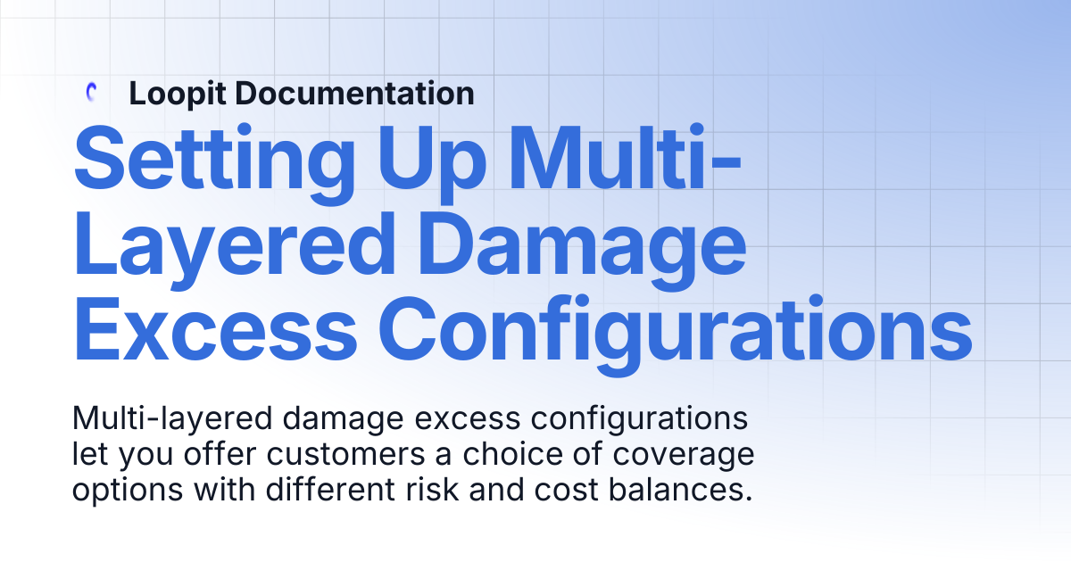 Setting Up Multi-Layered Damage Excess Configurations | Loopit ...